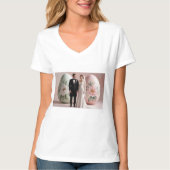 Just Married - Schattigee bruid en bruidegom T-shirt (Voorkant)