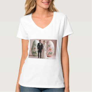 Just Married - Schattigee bruid en bruidegom T-shirt