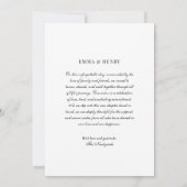 Just Married Script Wedding Fotoaankondiging Kaart (Achterkant)