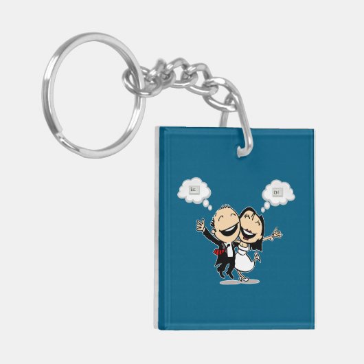 Just married sleutelhanger (Voorkant Links)