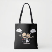 Just married tote bag (Voorkant)