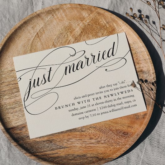 Just Married | Uitnodiging voor postweddenschappen