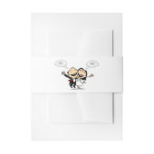 Just married uitnodigingen wikkel (Voorkant Voorbeeld)