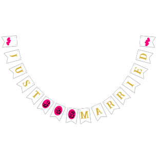 "Just Married" Vlaggetjes