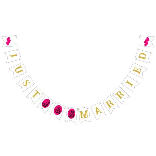 "Just Married" Vlaggetjes (Alle)