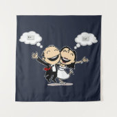 Just married wandkleed (Voorkant)