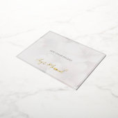 Just Married Wedding Aankondiging Folie Briefkaart (Gedraaid)