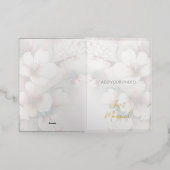 Just Married Wedding Aankondiging Gevouwen Folie K (Buiten Laag)