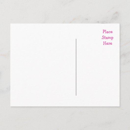 Just Married Wedding Aankondiging Liefde Briefkaar (Achterkant)