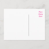 Just Married Wedding Aankondiging Liefde Briefkaar (Achterkant)