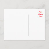 Just Married Wedding Aankondiging Liefde Briefkaar (Achterkant)