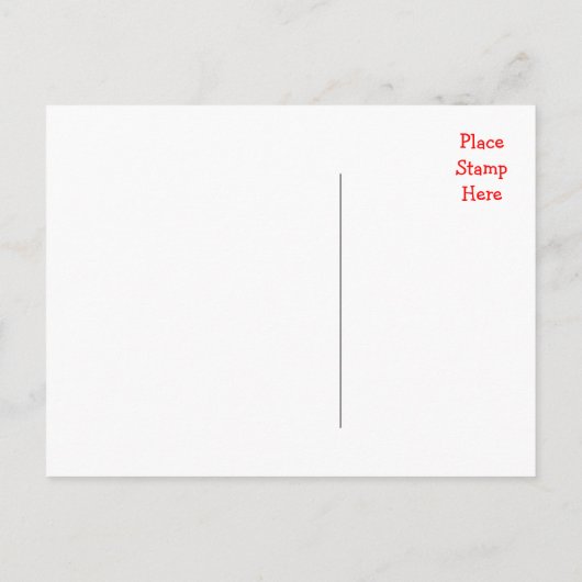 Just Married Wedding Aankondiging Liefde Briefkaar (Achterkant)