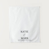 Just Married Wedding Fabric Car Banner Sign Wandkleed (Voorkant)