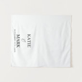 Just Married Wedding Fabric Car Banner Sign Wandkleed (Voorkant (horizontaal))