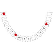 Just Married Wedding Getaway Car  Vlaggetjes (Alle)