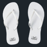 Just Married Wedding Marriage Slippers Teenslippers<br><div class="desc">Teenslippers - Just Married</div>
