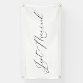 Just Married Wedding Send-off Car Banner Sign (Verticaal)