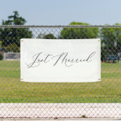 Just Married Wedding Send-off Car Banner Sign (Insitu)