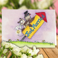 JUST MARRIED wenskaart van Nicole Janes