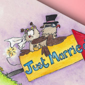 JUST MARRIED wenskaart van Nicole Janes Kaart