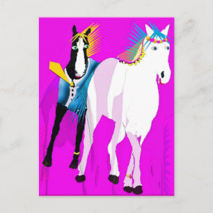 Just Married - Whimsical Horse Collectie Briefkaart