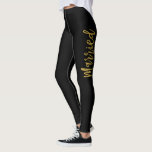 Just Married White & Gold Faux Folie Yoga Broek Leggings<br><div class="desc">Net getrouwd Black & Gold Faux Folie Typography Yoga Broek. De Just Married Yoga Broek is perfect voor het trainen op je huwelijksreis. Overeenkomende aangepaste producten kunnen op verzoek worden gemaakt.</div>