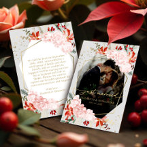 just married | Winter bruiloft aangepaste foto