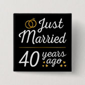 Just Marriott 40 Years Ago II Vierkante Button 5,1 Cm (Voorkant)