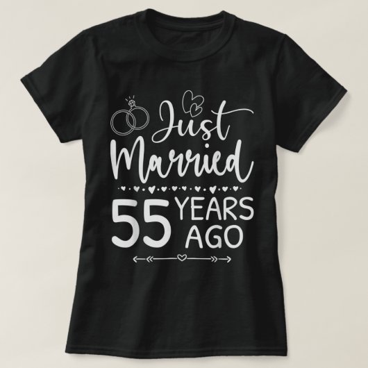 Just Marriott 55 Years Ago Matching 55th Wedding A T-shirt (Design voorkant)