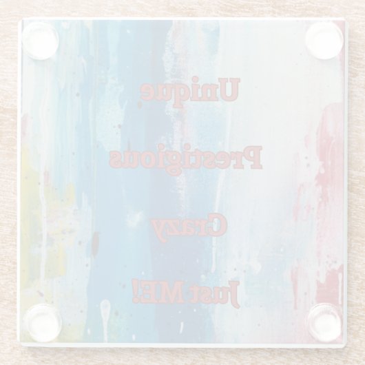 Just ME Glazen Onderzetter (Achterkant)