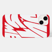 Just Me - Rode iPhone hoesje (Achterkant (horizontaal))