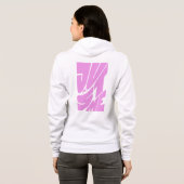 Just Me Zip-Up Hoodie - Wit (Achterkant volledig)