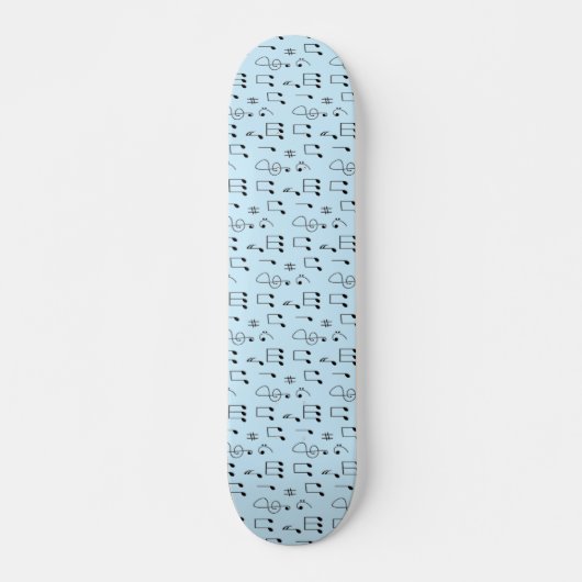 Just Noted Blue Persoonlijk Skateboard (Voorkant)
