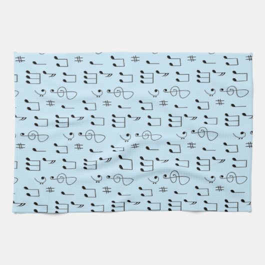 Just Noted Blue Theedoek (Horizontaal)