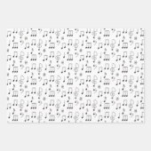 Just Noted Music Wrapping Paper Sheets (Voorkant 3)