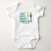 Just Nuts About Christmas Nutcracker Ballerina  Romper (Voorkant)
