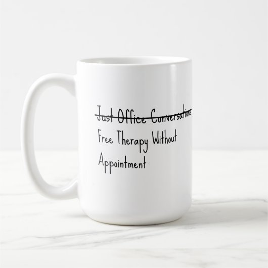 Just office conversations koffiemok (Links)