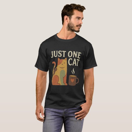 Just one Cat owner T-shirt (Voorkant volledig)