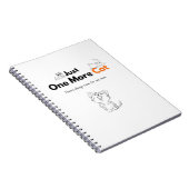 Just One More Cat Notitieboek | Kat Dagboek (Rechterzijde)