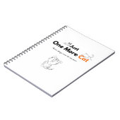 Just One More Cat Notitieboek | Kat Dagboek (Linkerzijde)