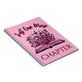 Just One More Chapter - Floral Book Lover -Bookish Notitieboek (Rechterzijde)
