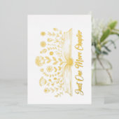 Just One More Chapter – Floral Book Lover Folie Feestdagenkaart (Staand Voorkant)