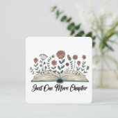 Just One More Chapter – Floral Book Lover Kaart (Staand voorkant)