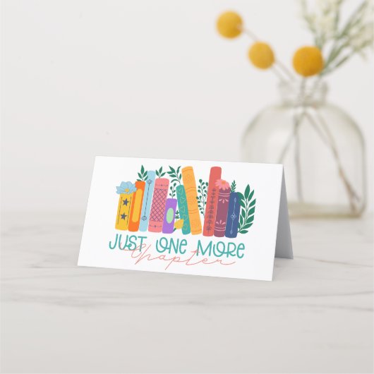 Just One More Chapter – Floral Book Lover Klantenkaartje (Voorkant)
