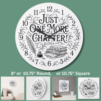 Just One More Chapter - for Book Readers Writers Grote Klok