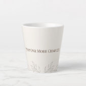 Just One More Chapter Latte Mug Latte Mok (Voorkant)