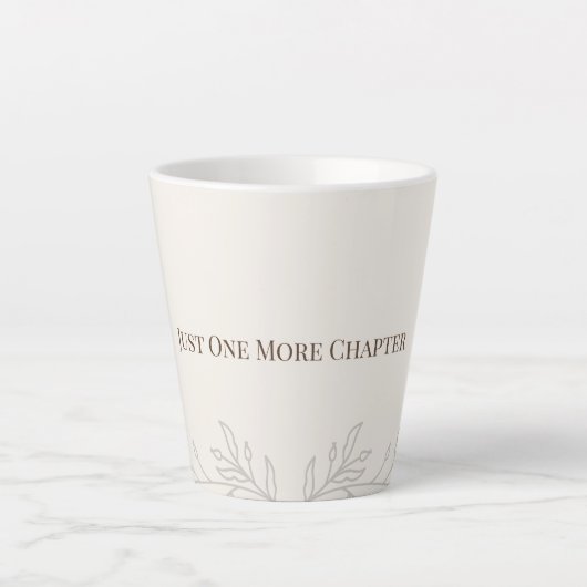 Just One More Chapter Latte Mug Latte Mok (Voorkant)