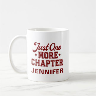 Just One More Chapter Mug Maroon Bookworm Koffiemok