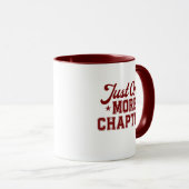 Just One More Chapter Mug Maroon Bookworm Mok (Voorkant rechts)