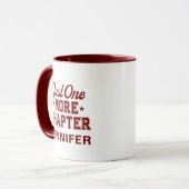 Just One More Chapter Mug Maroon Bookworm Mok (Voorkant links)